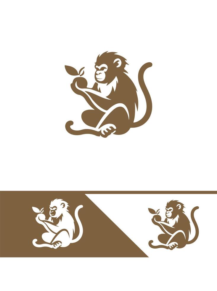 Chimp Champs Monkey Logo vector