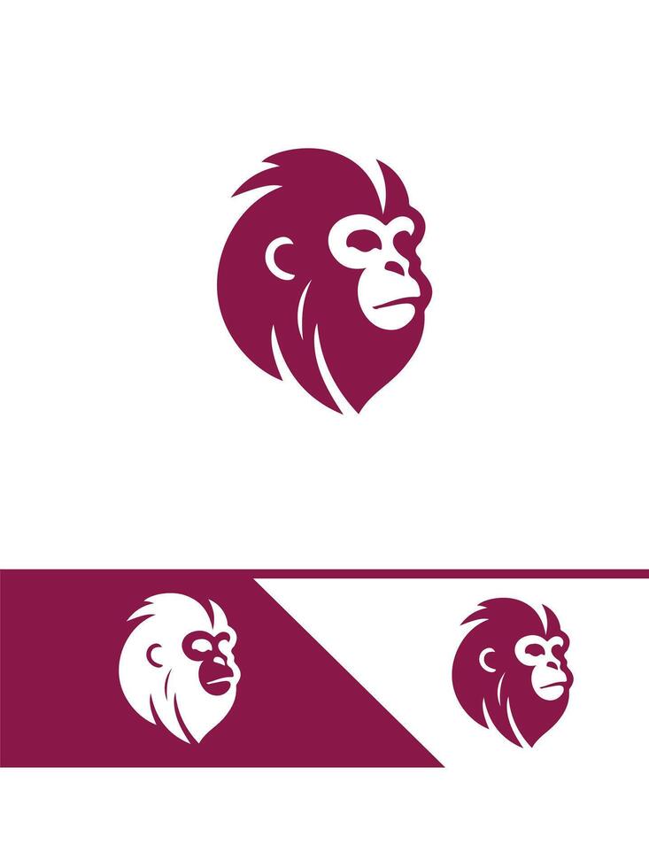 Chimp Champ Monkey Logo vector