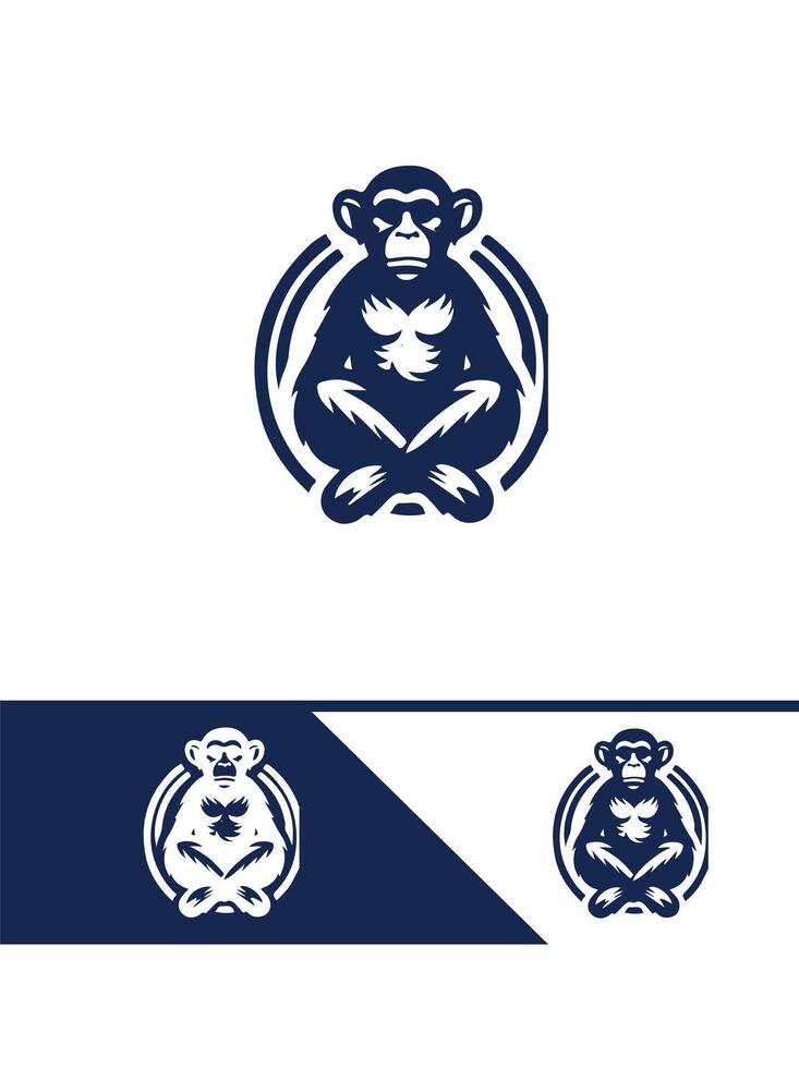 Tree Top Troupe Monkey Logo vector