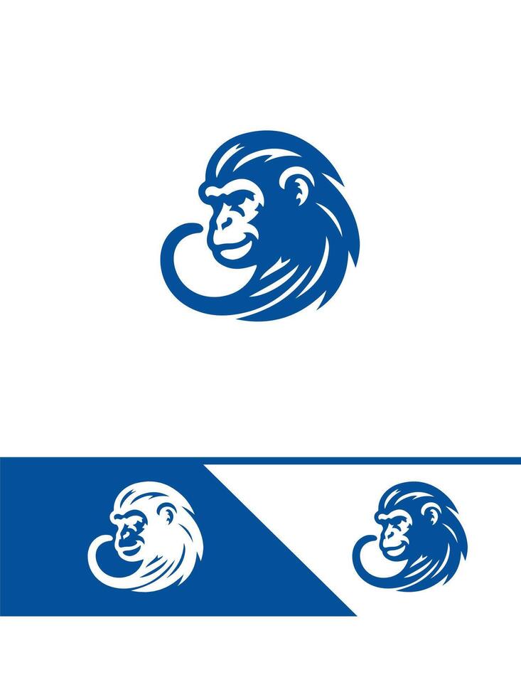 Jungle Jive Monkey Logo Design vector