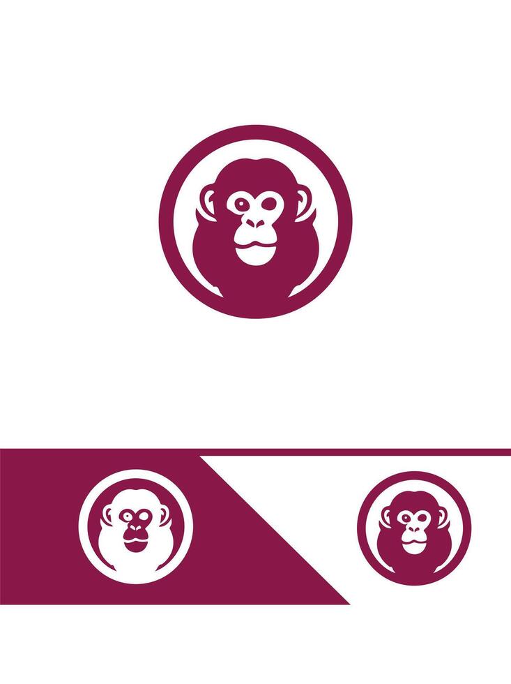 Jungle Joy Monkey Logo vector