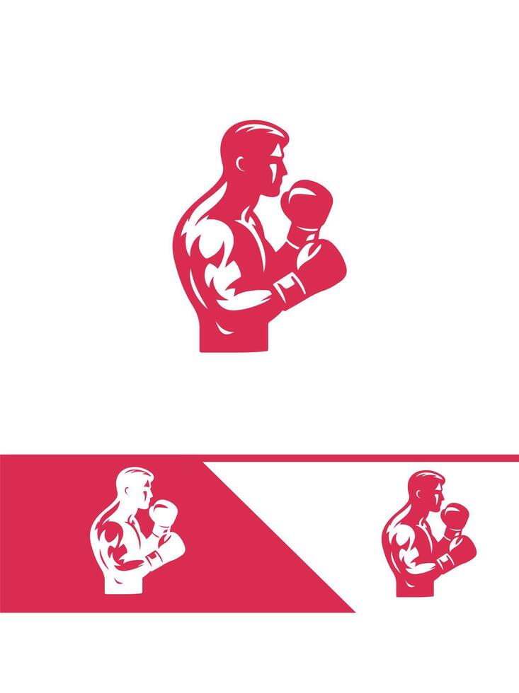 Power Gloves Boxing Logo vector