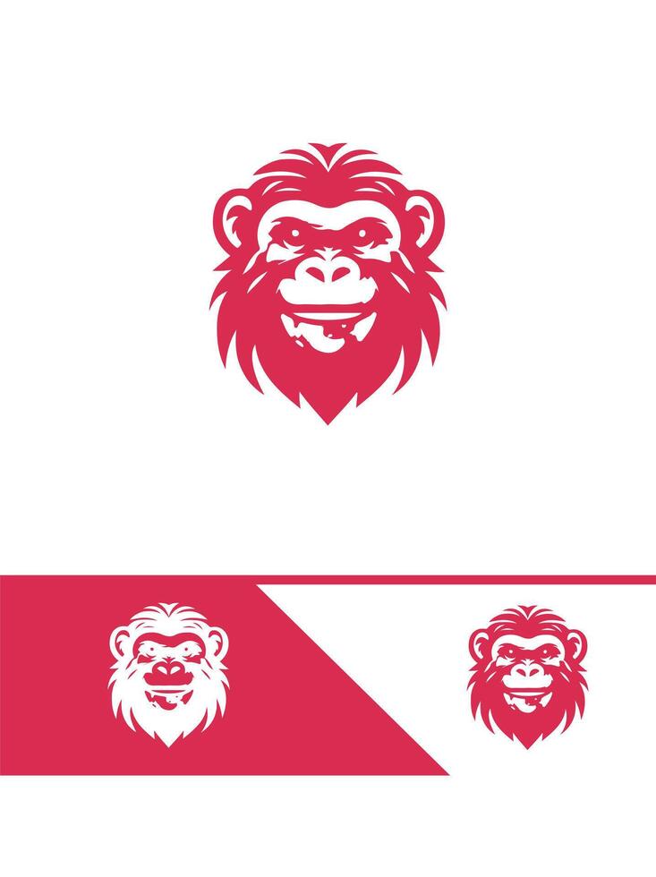 Primate Playground Monkey Logo vector