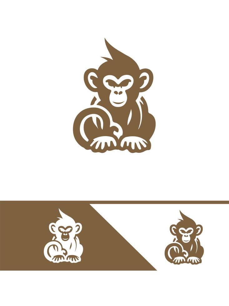 Jungle Kings Monkey Logo vector