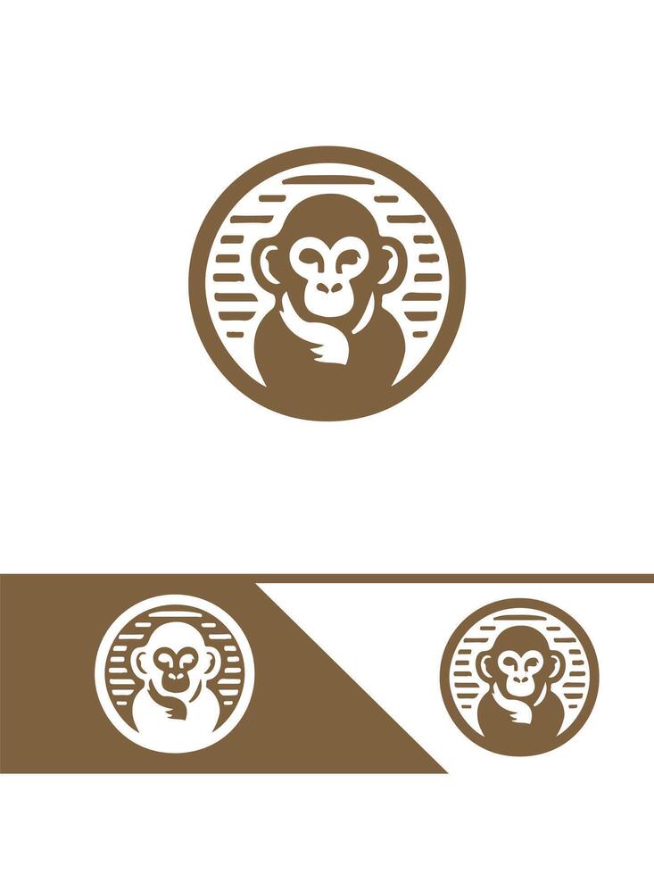Ape Appeal Monkey Logo vector