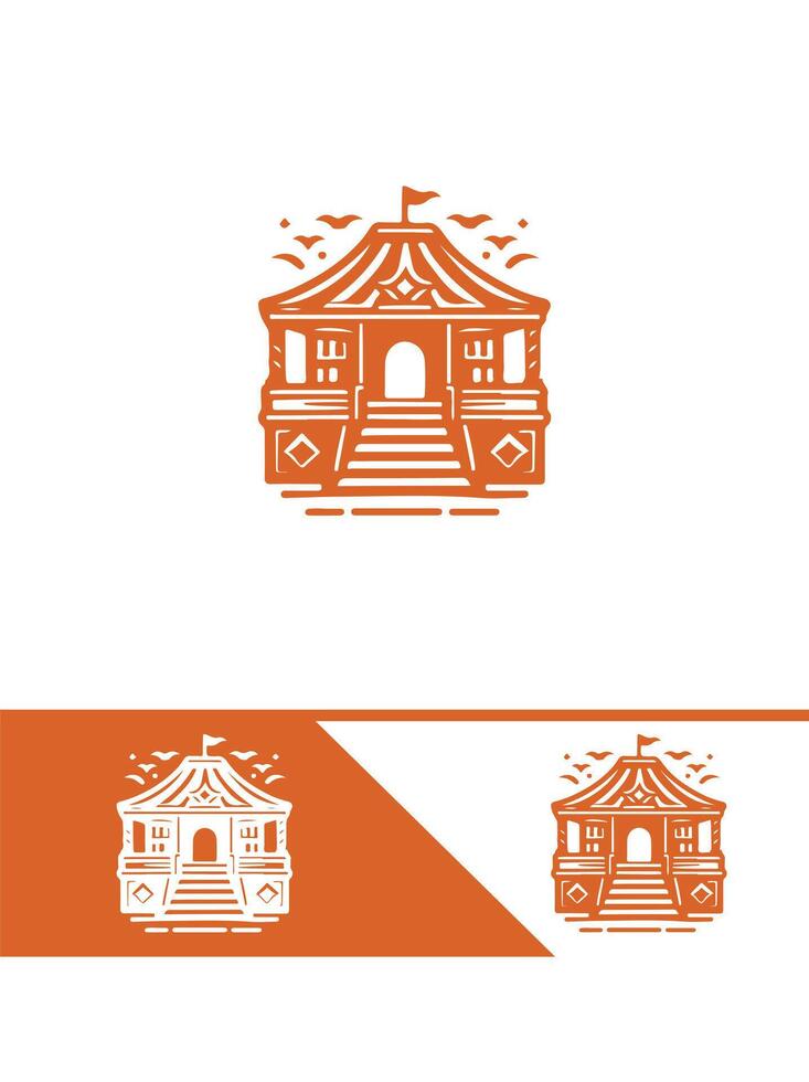 Flames of Fun Funfire Circus logo vector