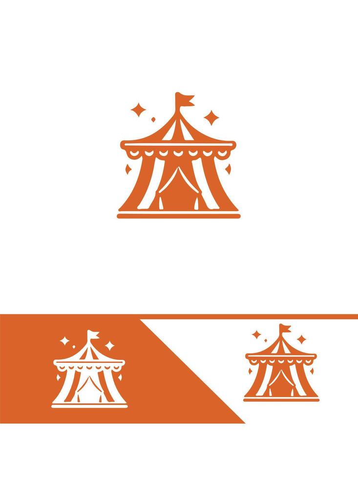 Blaze of Glory Circus Funfire Circus logo vector
