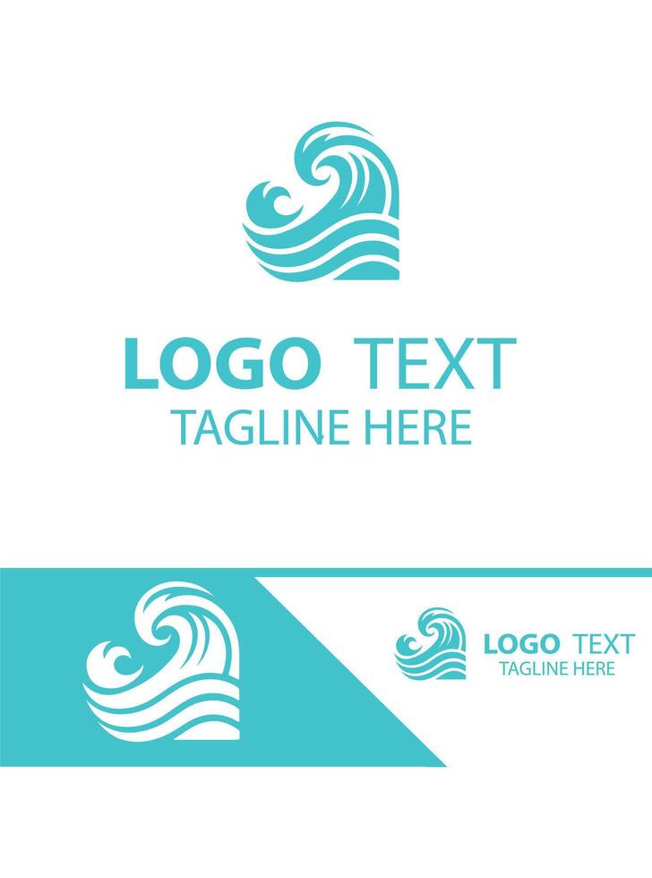Vibe Tide Waves Logo vector