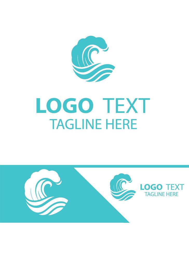 The Surge waves logo vector