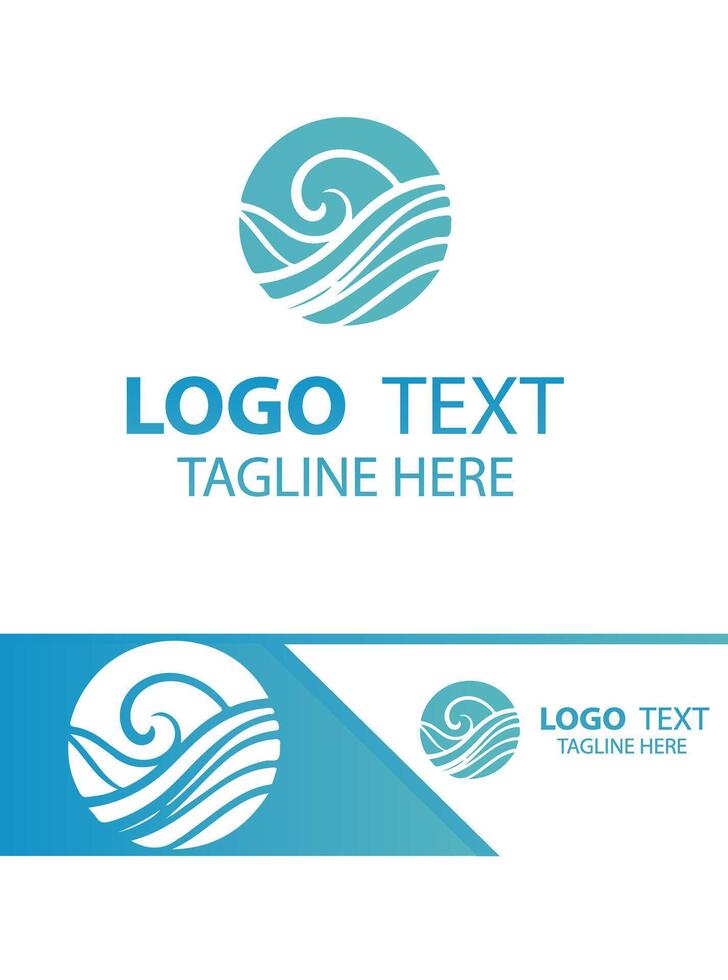 Surf Wave waves logo vector