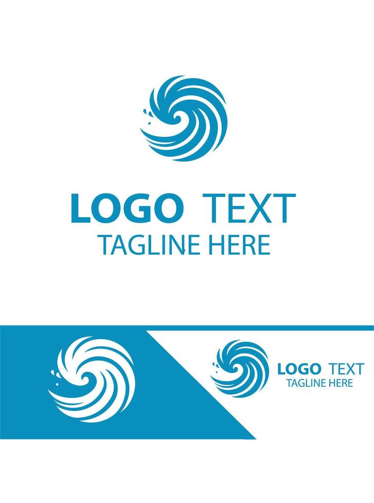 Rolling Tide waves logo vector