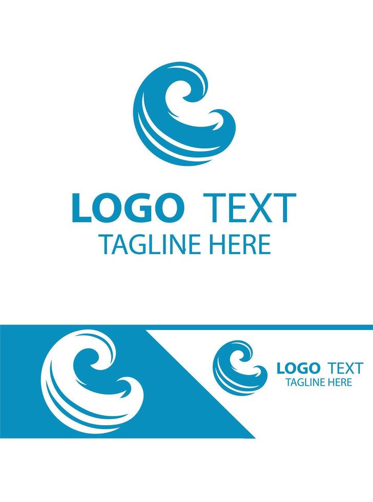 Smooth Wave waves logo vector