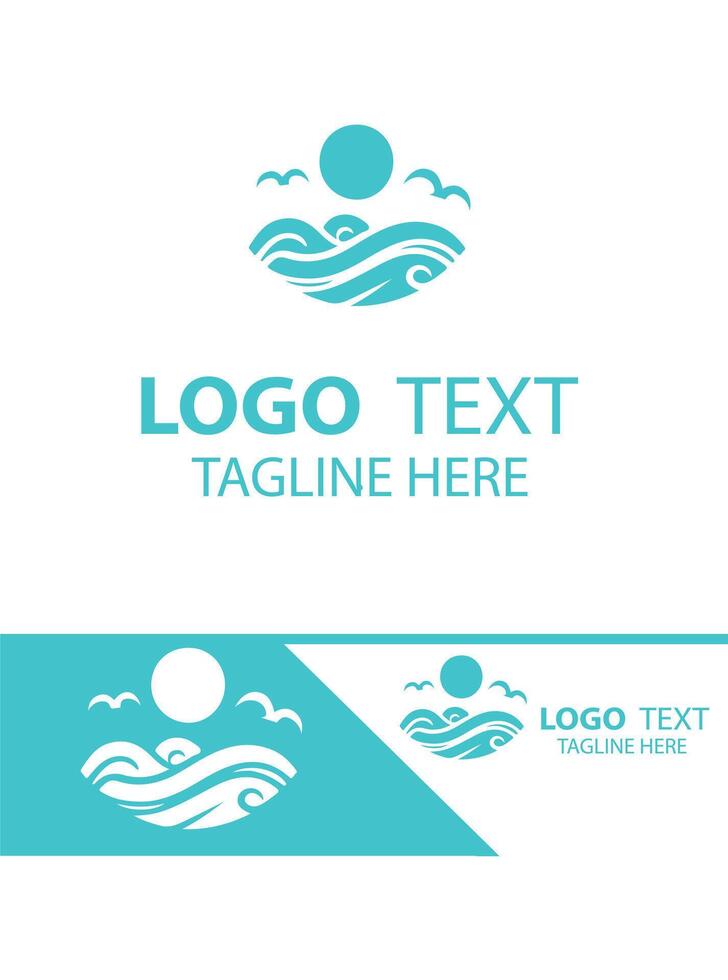 Hydro Flow Waves Logo vector
