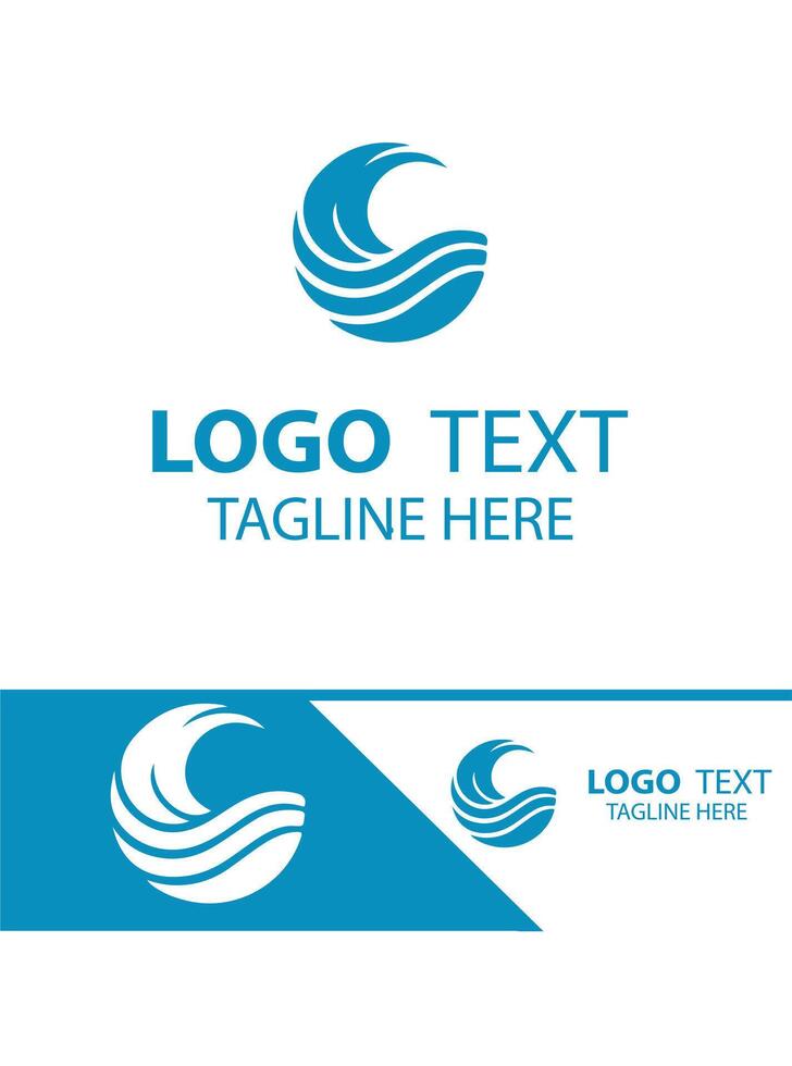 Rush Ripple Waves Logo vector