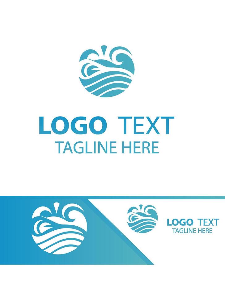Wave Frontier waves logo vector