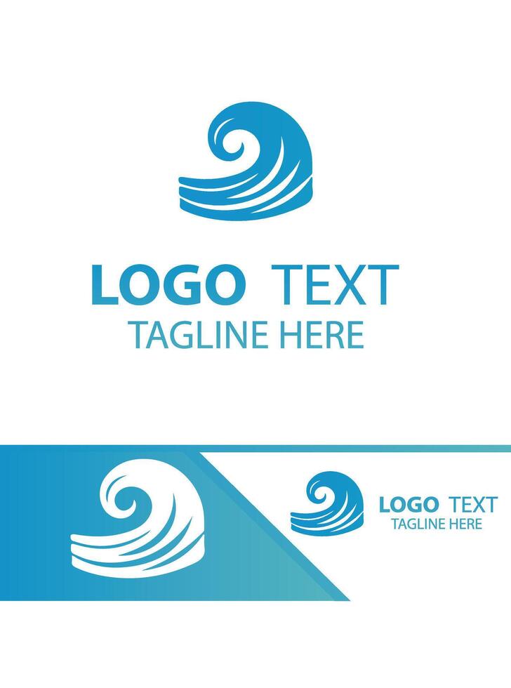 Wave Horizon waves logo vector