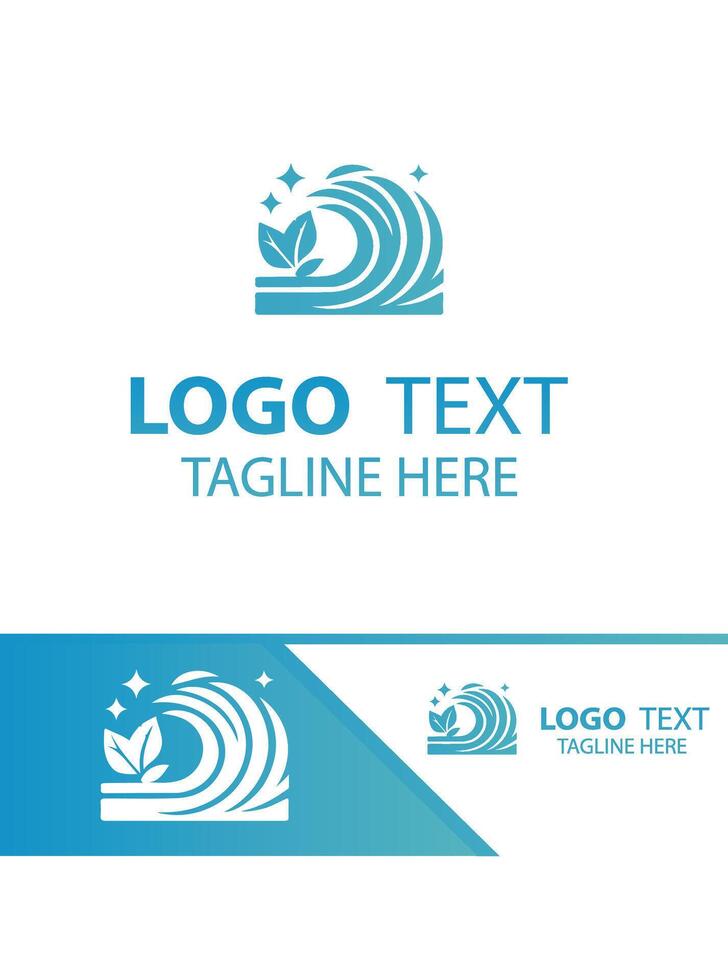 Flow Storm Waves Logo vector
