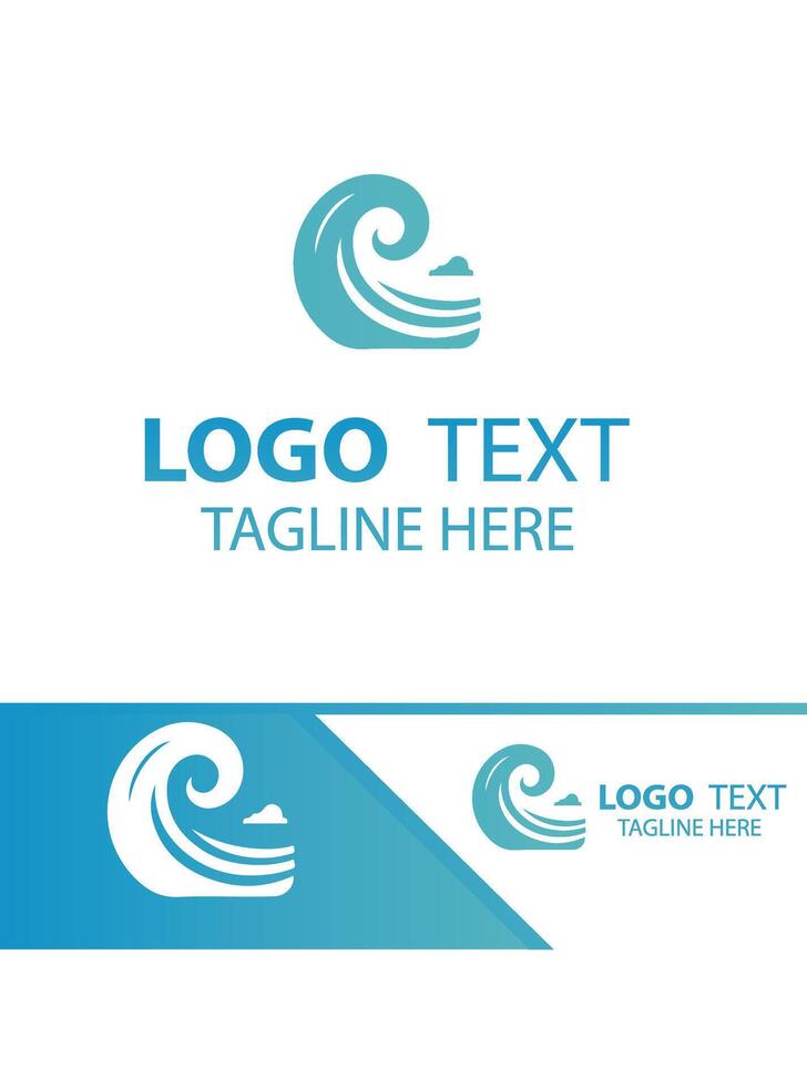 Wind Tide Waves Logo vector
