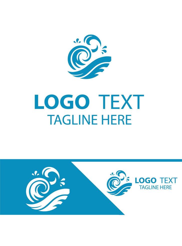 Tide Surge Waves Logo vector