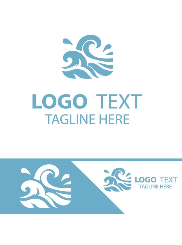 Drift Current Waves Logo vector