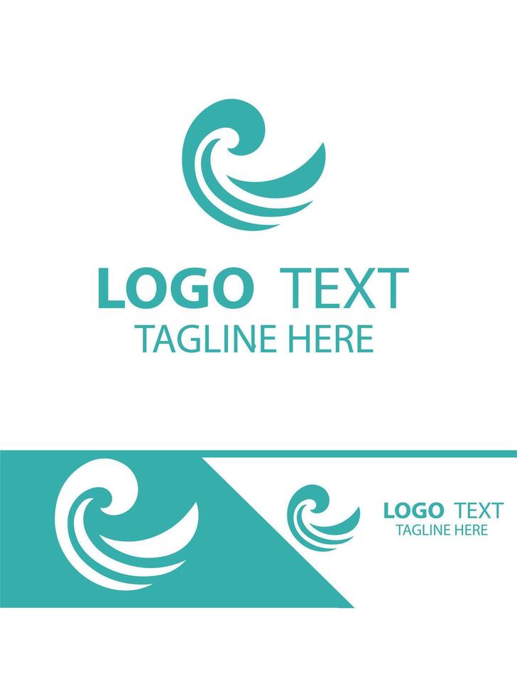 Ripple Tide Waves Logo vector