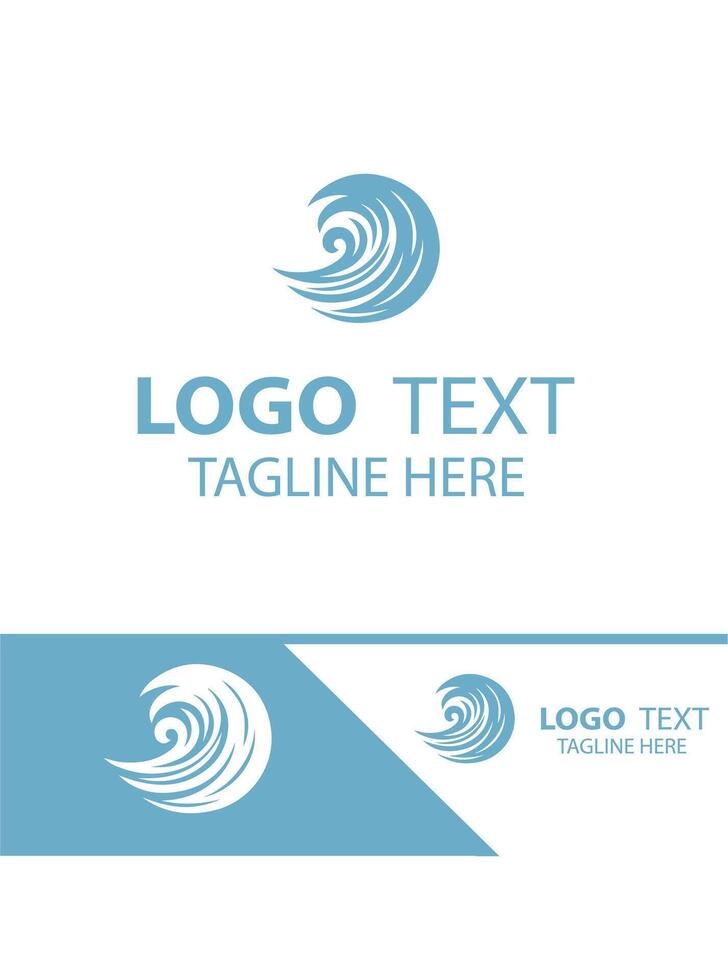 Tidal Path Waves Logo vector