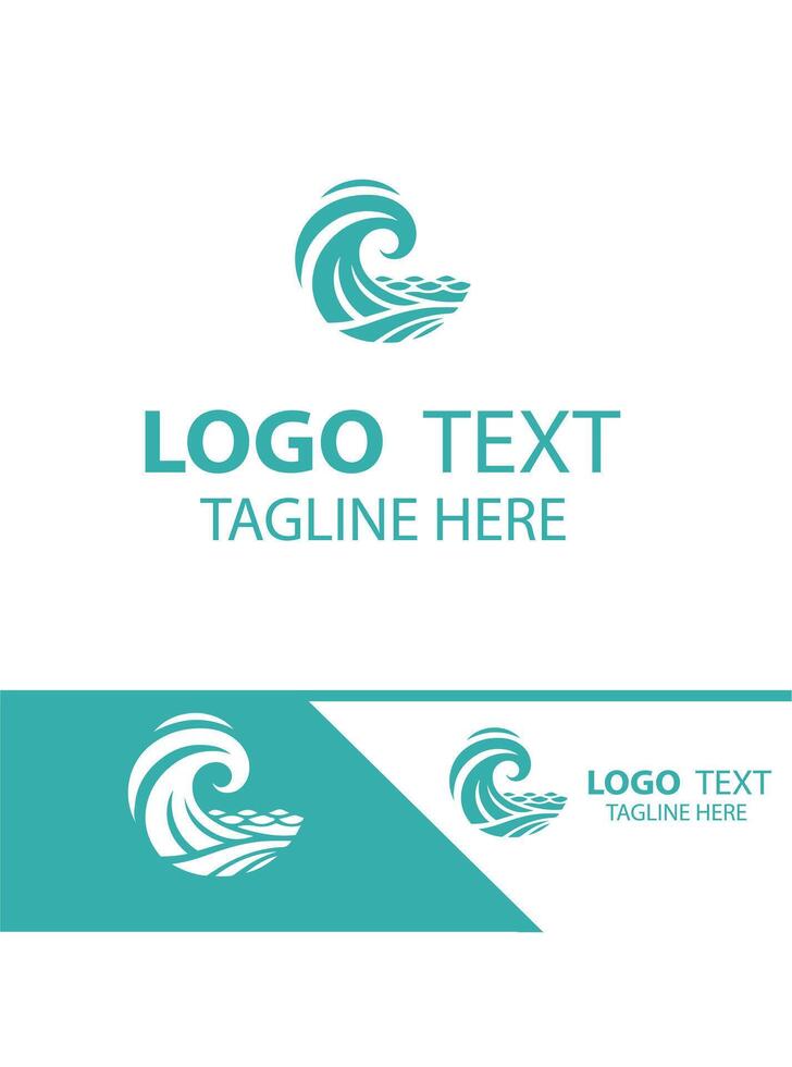 Riptide Waves Logo vector