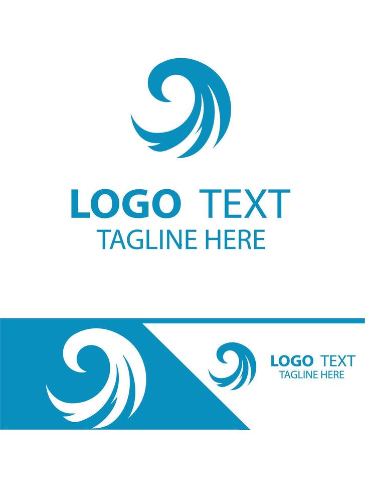 Storm Ripple Waves Logo vector