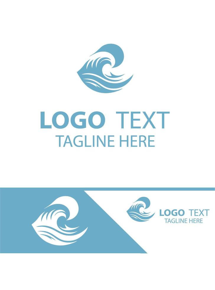 Surf Swell Waves Logo vector
