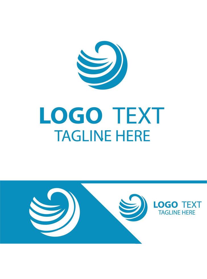 Splash Flow Waves Logo vector