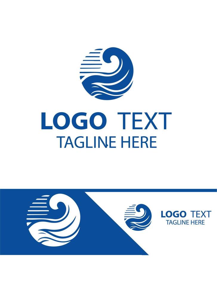 Crest Vibe Waves Logo vector