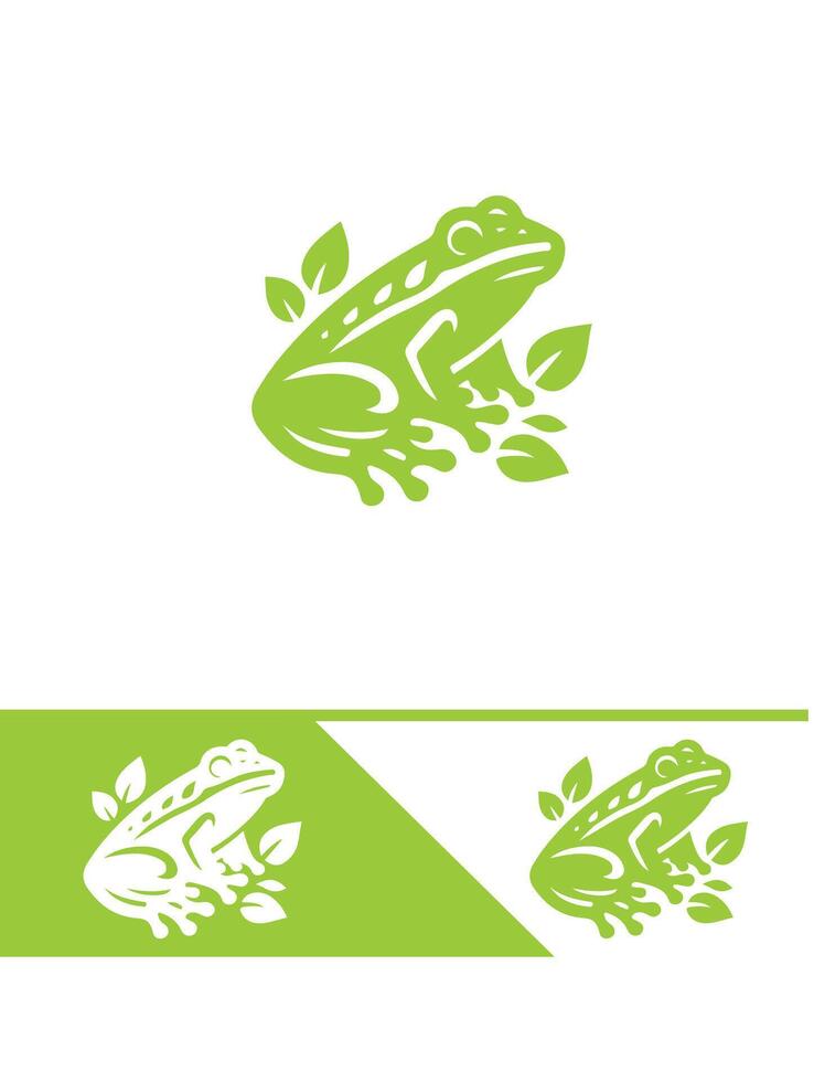 Frogs Nature Frogs logo vector