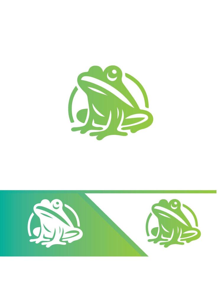 Leap in Style Frog vector