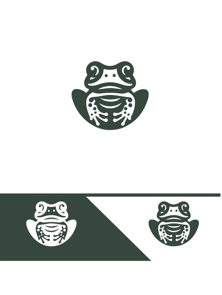 Frogs Leaves Frogs logo vector