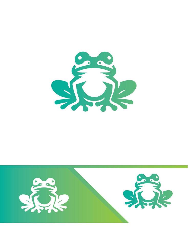 Vibrant Frogs Frog logo vector