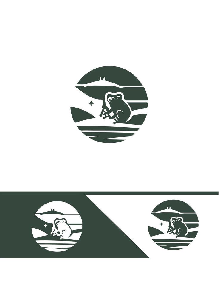Frogs Friends Frog logo vector