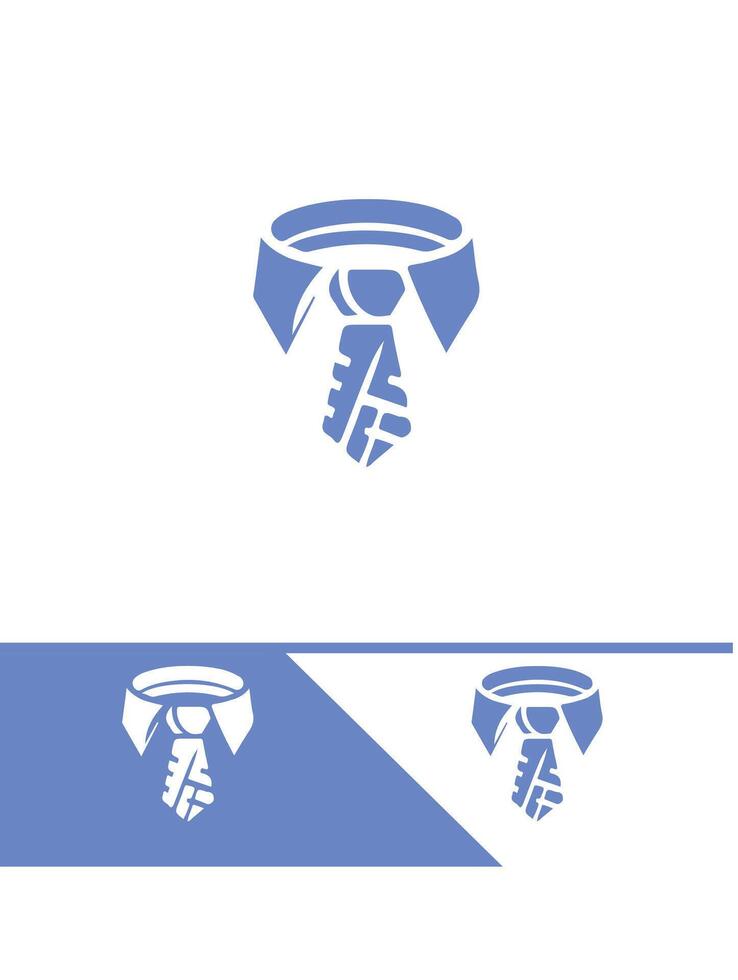 Tied Elegance Tie logo vector