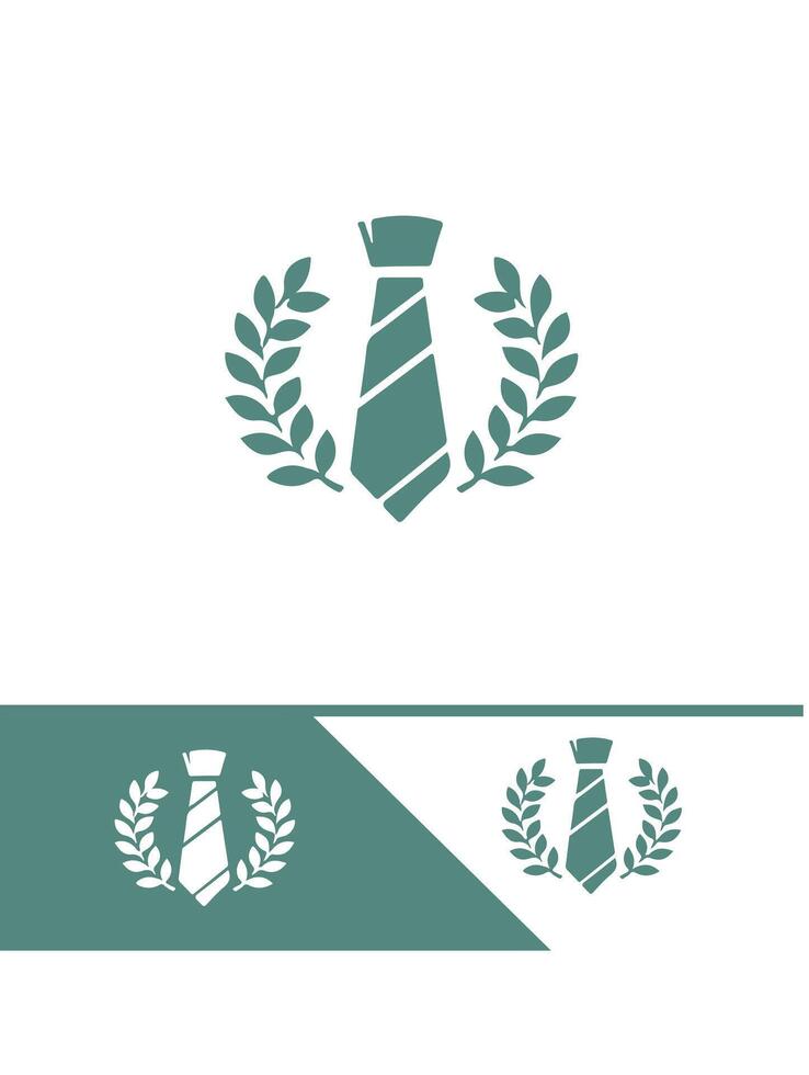unique Knot Style tie logo vector