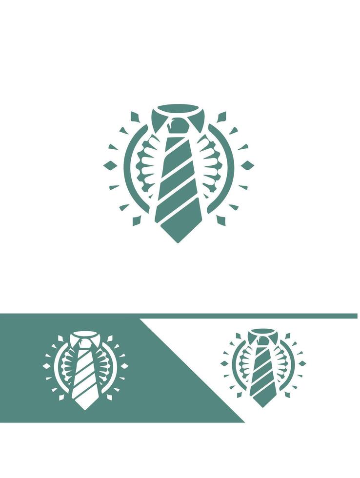 Classic Knot tie logo vector