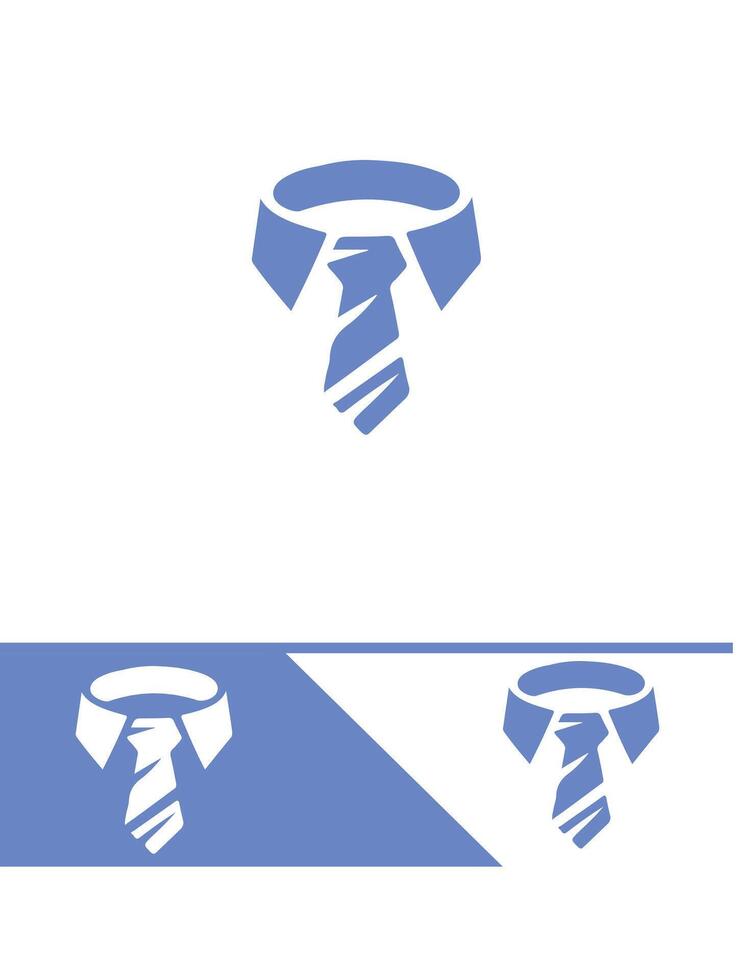 Elegant Knot tie logo vector