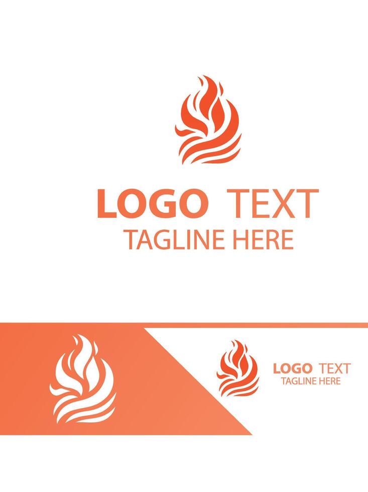 Ember Winds flame logo vector