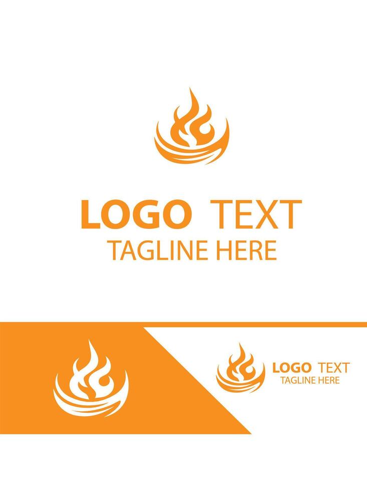 Flame Burst flame logo vector