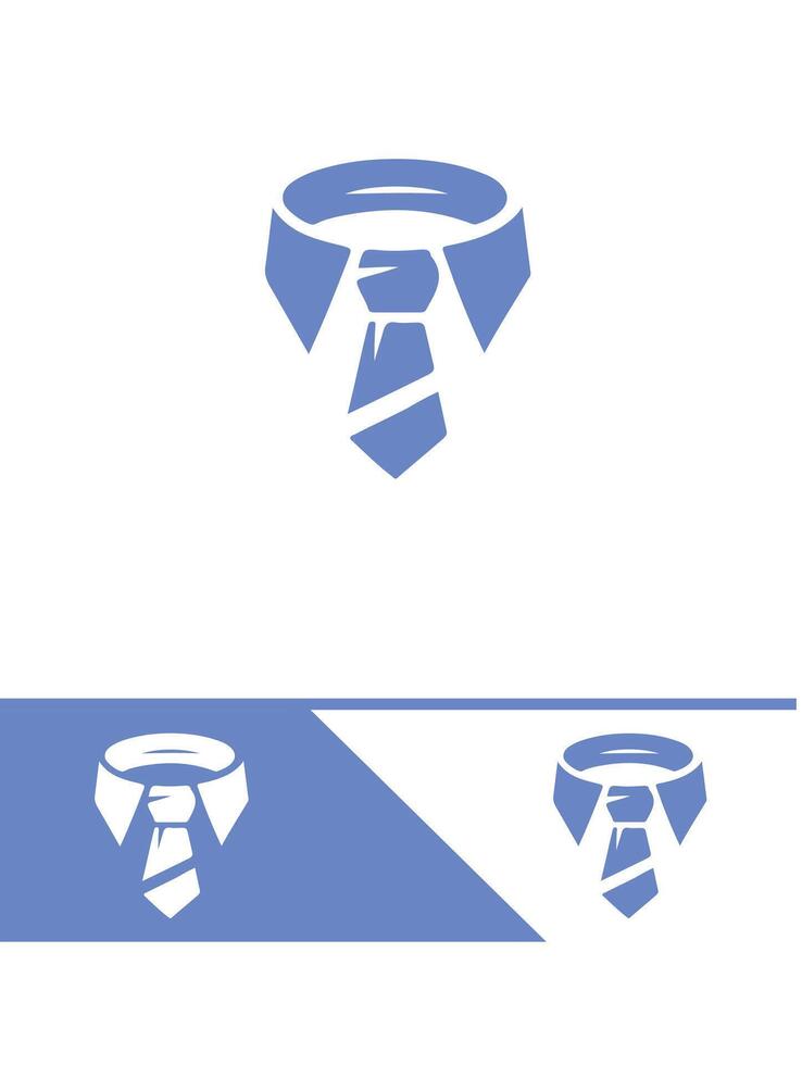 Perfect Knot tie logo vector
