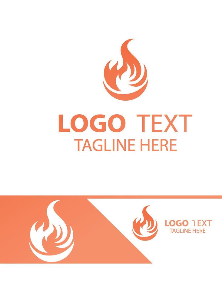 Crimson Blaze flame logo vector