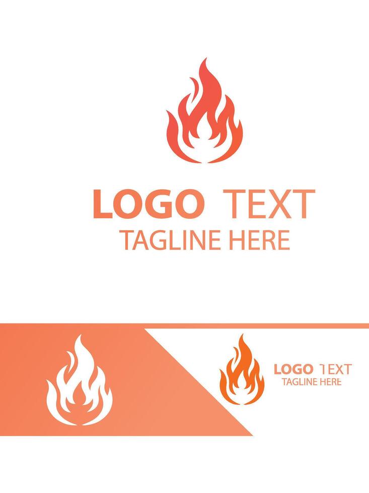 Eternal Blaze flame logo vector