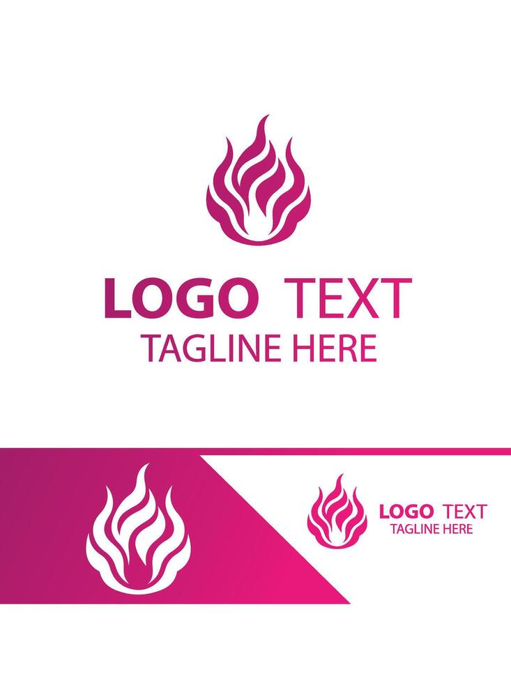 Firestorm Blaze flame logo vector