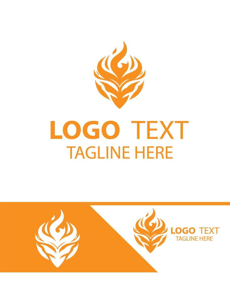 Blaze Fusion flame logo vector