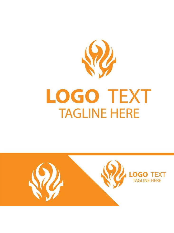 Fiery Twilight flame logo vector