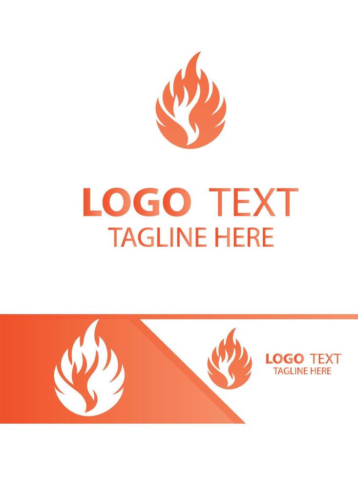 Ignite Radiance flame logo vector