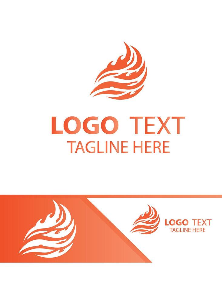 Fiery Burst flame logo vector